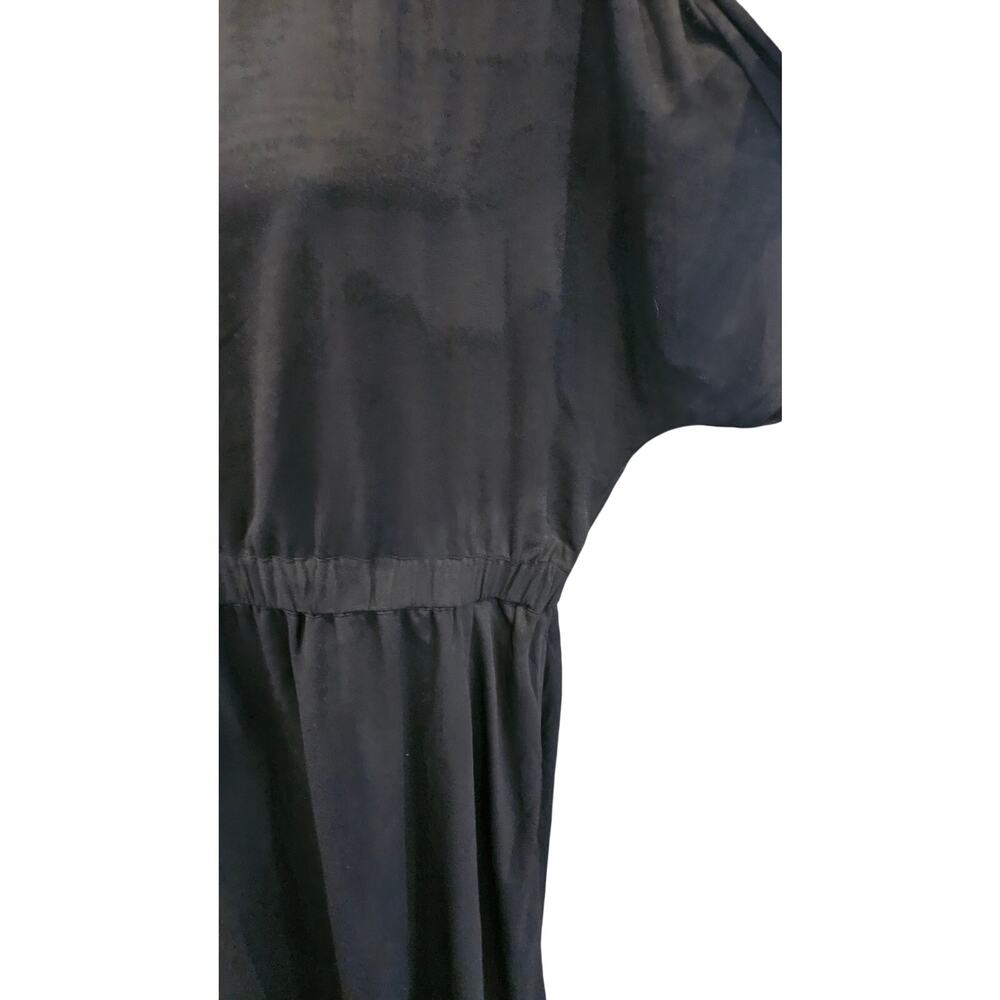 Halogen 1X black minimalist cinch waist shift dress basic summer casual career - Picture 3 of 9